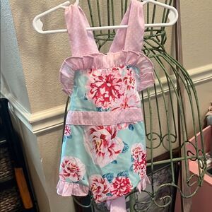 Floral Ruffle Romper Southern taters